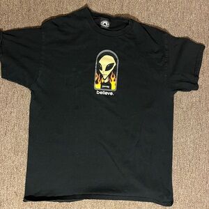 Black Medium Thrasher x AWS Believe T shirt